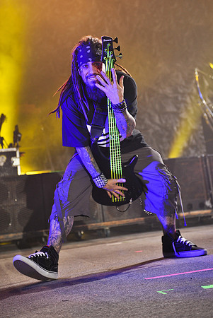 Reginald "Fieldy" Arvizu of Korn