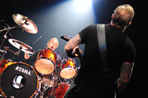 Lars Ulrich and James Hetfield of Metallica